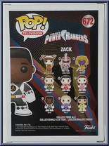 Zack from Power Rangers - Pop! Vinyl Figures manufactured by Funko [Back]
