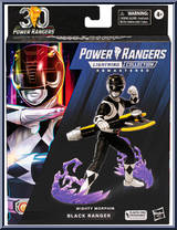 Mighty Morphin Black Ranger (Remastered) from Power Rangers Lightning Collection - Mighty Morphin manufactured by Hasbro [Front]