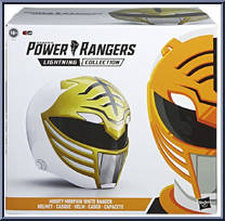 Mighty Morphin White Ranger Helmet from Power Rangers Lightning Collection - Role Play manufactured by Hasbro [Front]