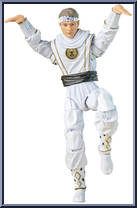 Morphed Daniel Larusso White Crane Ranger from Power Rangers Lightning Collection - Cobra Kai manufactured by Hasbro [Loose]