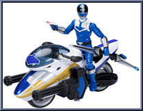 Time Force Blue Ranger & Vector Cycle from Power Rangers Lightning Collection - Time Force manufactured by Hasbro [Loose]