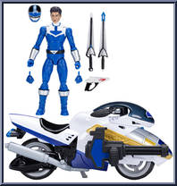 Time Force Blue Ranger & Vector Cycle from Power Rangers Lightning Collection - Time Force manufactured by Hasbro [Loose]