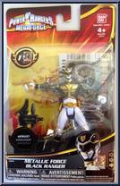 Metallic Force Black Ranger from Power Rangers Megaforce - Basic Series manufactured by Bandai [Front]