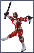 Metallic Force Mighty Morphin Red Ranger from Power Rangers Megaforce - Basic Series manufactured by Bandai [Loose]