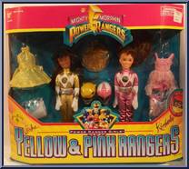 Yellow & Pink Rangers (Aisha & Kimberly) (Ornament) from Power Rangers Mighty Morphin - For Girls manufactured by Bandai [Front]