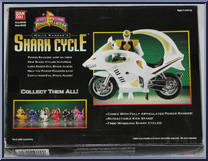 White Ranger from Power Rangers Mighty Morphin - Shark Cycles manufactured by Bandai [Back]