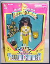 Yellow Ranger (Aisha) from Power Rangers Mighty Morphin - For Girls manufactured by Bandai [Front]