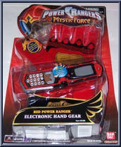 Red Power Ranger Electronic Hand Gear from Power Rangers Mystic Force - Role Play manufactured by Bandai [Front]