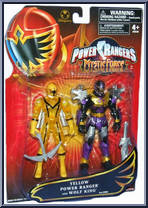 Yellow Power Ranger and Wolf King Action Figure