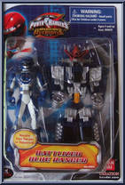 Battlized Blue Ranger from Power Rangers Operation Overdrive - Zord Armor manufactured by Bandai [Front]