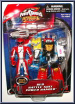 Red Battle Suit Power Ranger from Power Rangers Operation Overdrive - Zord Armor manufactured by Bandai [Front]
