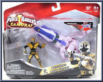 OctoZord and Mega Ranger Light from Power Rangers Samurai - Zords manufactured by Bandai [Front]