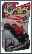 Sword Cycle with Super Mega Ranger Fire from Power Rangers Samurai - Sword Cycles manufactured by Bandai [Front]