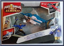 SwordfishZord and Mega Ranger Water from Power Rangers Samurai - Zords manufactured by Bandai [Front]
