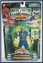 Blue Spin-Morphin Power Ranger from Power Rangers Wild Force - Basic Series manufactured by Bandai [Front]