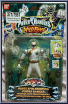 White Spin-Morphin Power Ranger from Power Rangers Wild Force - Basic Series manufactured by Bandai [Front]