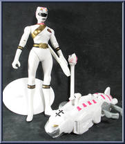 White Wild Force Power Ranger from Power Rangers Wild Force - Basic Series manufactured by Bandai [Loose]