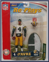 Brett Favre (Green Bay Packers) from Re-Plays - NFL - Series III manufactured by Gracelyn Toys [Front]