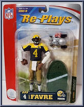 Brett Favre (Green Bay Packers) from Re-Plays - NFL - Series III manufactured by Gracelyn Toys [Front]