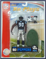 Julius Peppers (Carolina Panthers) from Re-Plays - NFL - Series III manufactured by Gracelyn Toys [Front]