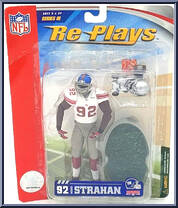 Michael Strahan (New York Giants) from Re-Plays - NFL - Series III manufactured by Gracelyn Toys [Front]