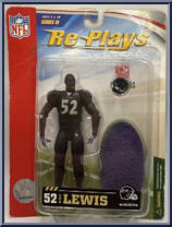 Ray Lewis (Baltimore Ravens) from Re-Plays - NFL - Series III manufactured by Gracelyn Toys [Front]