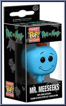 Mr. Meeseeks from Rick and Morty - Pop! Keychains manufactured by Funko [Front]