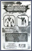Robot (White / Black) from Robot Defender - Basic Series manufactured by Greenbrier [Back]