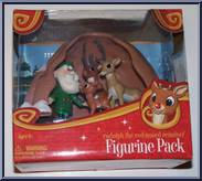 Family Cave (Green Skinny Santa) from Rudolph - PVC Boxed Sets manufactured by Forever Fun [Front]