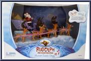 Santa's Musical Sleigh (Lavender Sleigh) (White Box) from Rudolph - PVC Boxed Sets manufactured by Forever Fun [Front]