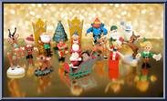 Ultimate Figurine Collection (Gold Santa & Mrs Claus Thrones) (15 Piece) from Rudolph - PVC Collections manufactured by Forever Fun [Loose]