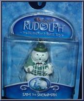 Sam the Snowman from Rudolph - PVC Holiday Clip-Ons manufactured by Memory Lane [Front]