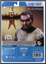 Kor the Klingon (Gold Uniform) from Sci-Fi - Star Trek manufactured by Mego 2018 [Back]