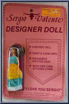 Girl (Brunette in Blue / Yellow Dress) Action Figure