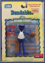 Grover from Sesame Street - Bendables manufactured by Child Dimension [Front]