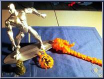 Silver Surfer (10" Scale) from Silver Surfer - 30th Anniversary manufactured by Toy Biz [Loose]