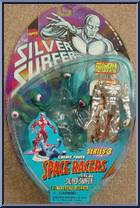 Silver Surfer (Molten Lava) from Silver Surfer - Space Racers manufactured by Toy Biz [Front]