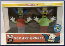 Pop Art Krusty (Red Shirt / Green Shirt) from Simpsons - Bobble-Head manufactured by Funko [Front]