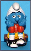 Benchwarmer Smurf from Smurfs - Soccer manufactured by Peyo [Loose]