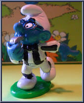Brainy Smurf (Referee) from Smurfs - Soccer manufactured by Peyo [Loose]