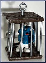 Cage Smurf (Jail) from Smurfs - Super Smurfs manufactured by Peyo [Loose]