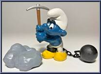 Chain Smurf from Smurfs - Super Smurfs manufactured by Peyo [Loose]