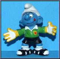 Goalkeeper Smurf from Smurfs - Soccer manufactured by Peyo [Loose]