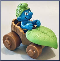 Leaf Car Smurf from Smurfs - Super Smurfs manufactured by Peyo [Loose]