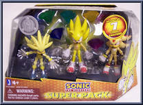 Super Pack (Silver / Shadow / Sonic) from Sonic the Hedgehog - Multi-Packs manufactured by Jazwares [Front]