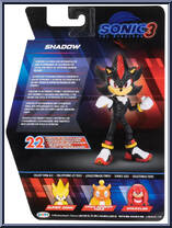 Shadow from Sonic the Hedgehog 3 - Basic Series manufactured by Jakks Pacific [Back]
