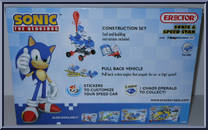 Sonic & Speed Star from Sonic the Hedgehog - Basic Series manufactured by Erector [Back]