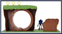 Green Hill Zone Playset from Sonic the Hedgehog - Playsets manufactured by Jakks Pacific [Loose]