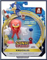 Knuckles (with Checkpoint) from Sonic the Hedgehog - Basic Series manufactured by Jakks Pacific [Front]
