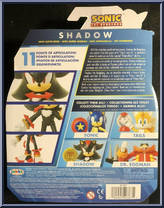 Shadow (with Super Ring) from Sonic the Hedgehog - Basic Series manufactured by Jakks Pacific [Back]
